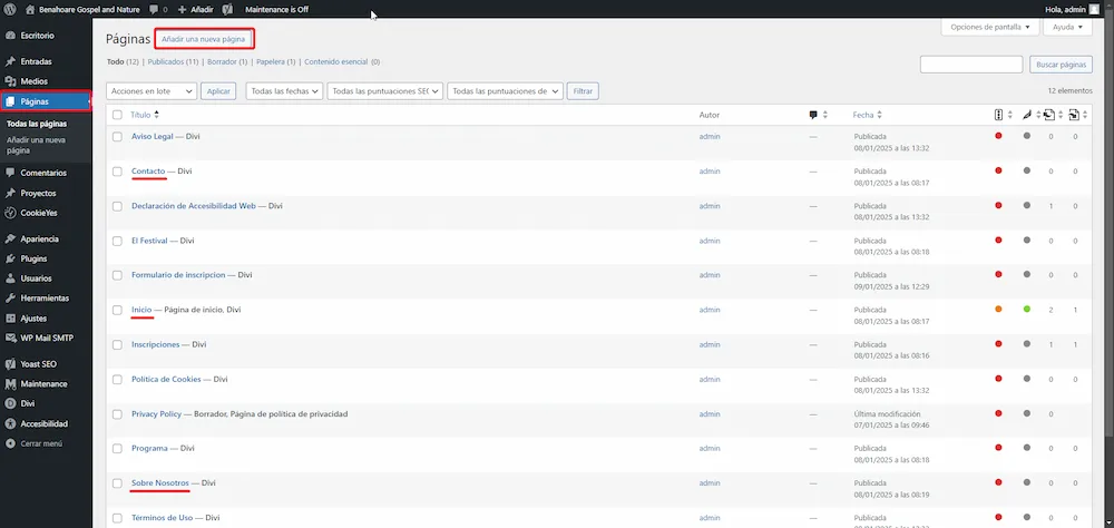 Imagen de la carpeta datos en google drive.